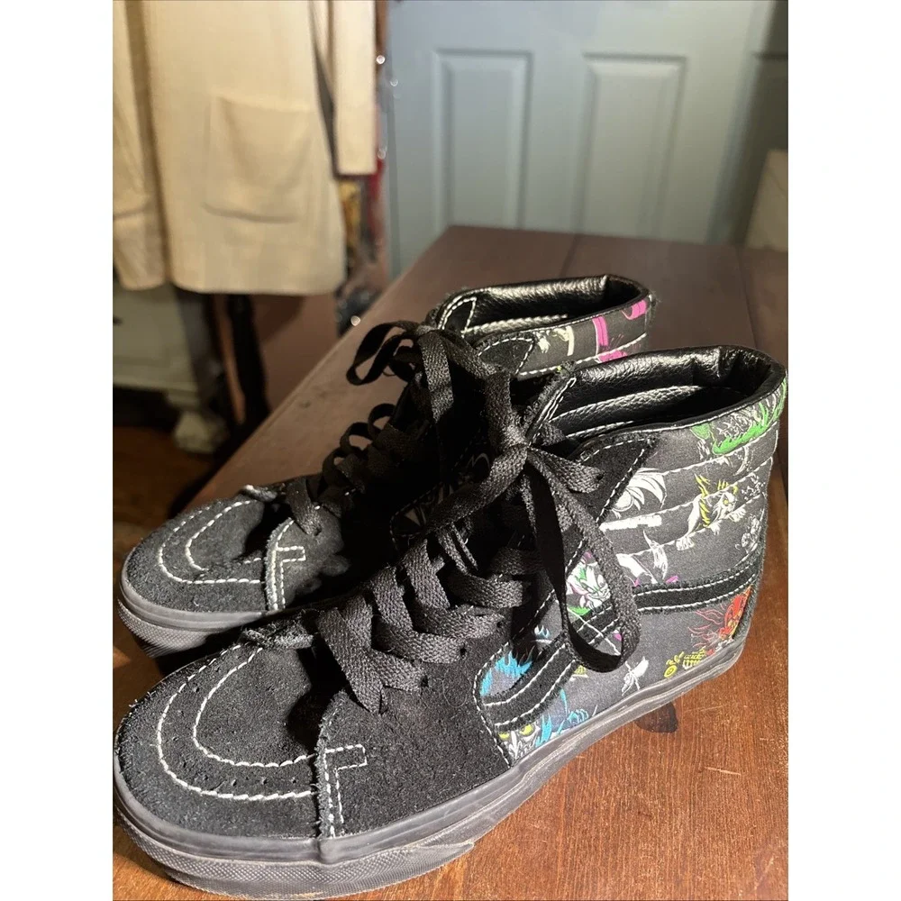 Disney x Vans Sk8-‎ High Villains Sz 3.5 Men's, Woman's Sz 5. Kids Skateboarding